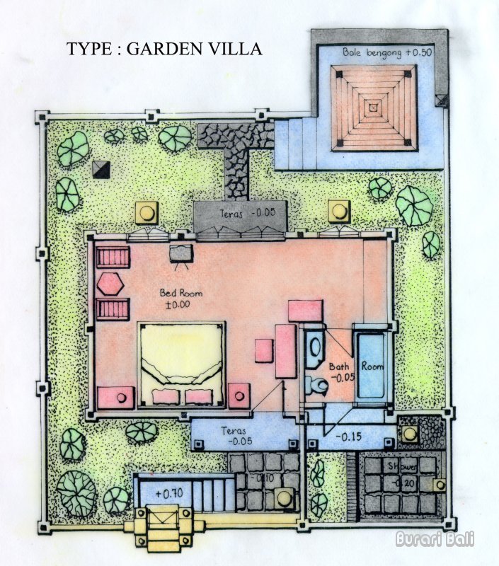Kamandalu Resort Layout Garden Villa