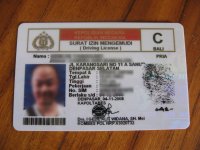 インドネシアの運転免許証